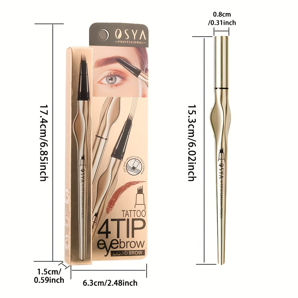 4-Spitzen Langhaltiger Augenbrauenstift
