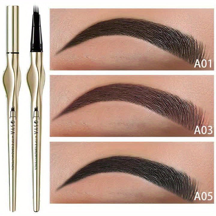 4-Spitzen Langhaltiger Augenbrauenstift