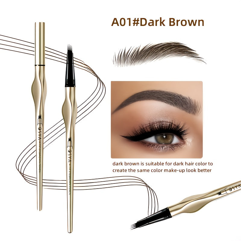4-Spitzen Langhaltiger Augenbrauenstift