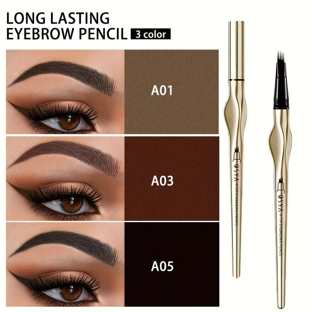 4-Spitzen Langhaltiger Augenbrauenstift